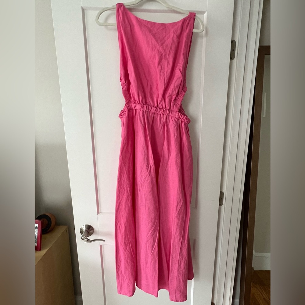 Petal & Pup pink linen dress